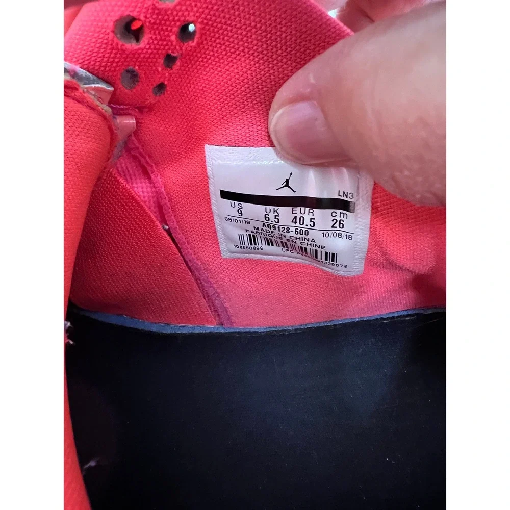 Nike Air Jordan 4 Retro NRG Hot Punch Womens 9 Pink Good AQ9128-600 Patent